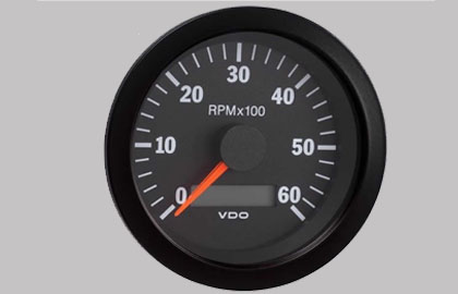 Tachometer 6000 RPM Gauge